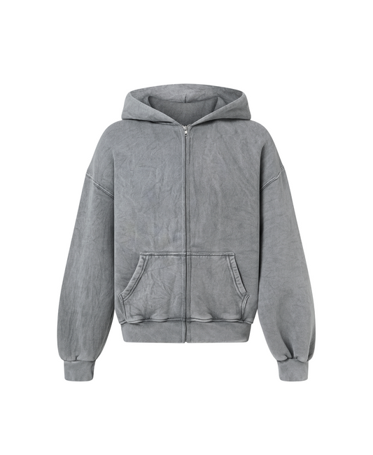 450 GSM ‘Vintage Gray’ Zipper