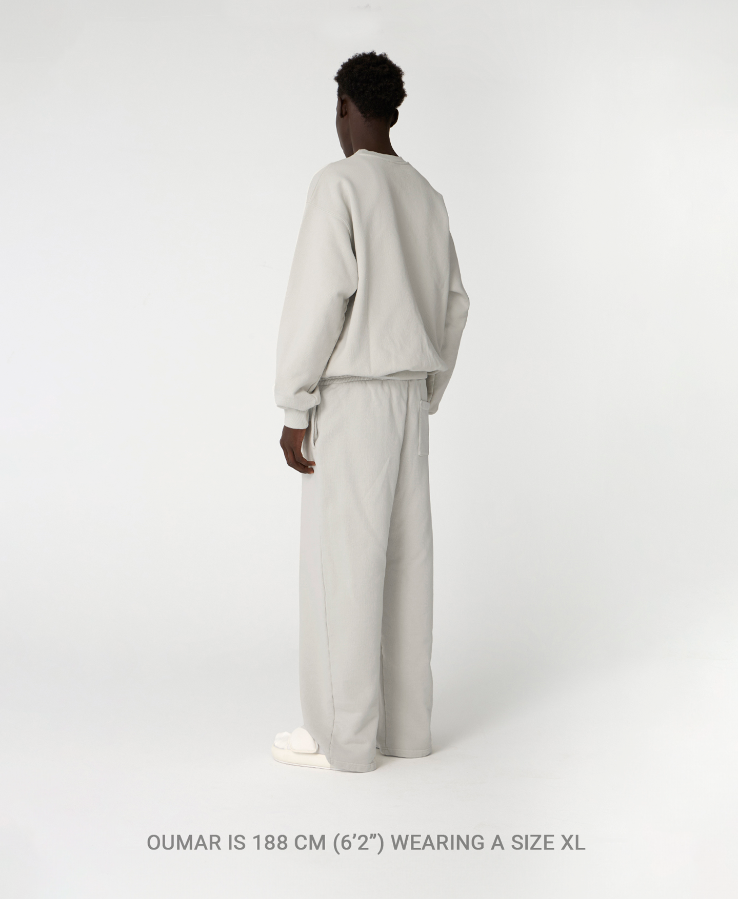 600 GSM 'Bleach Black' Crewneck