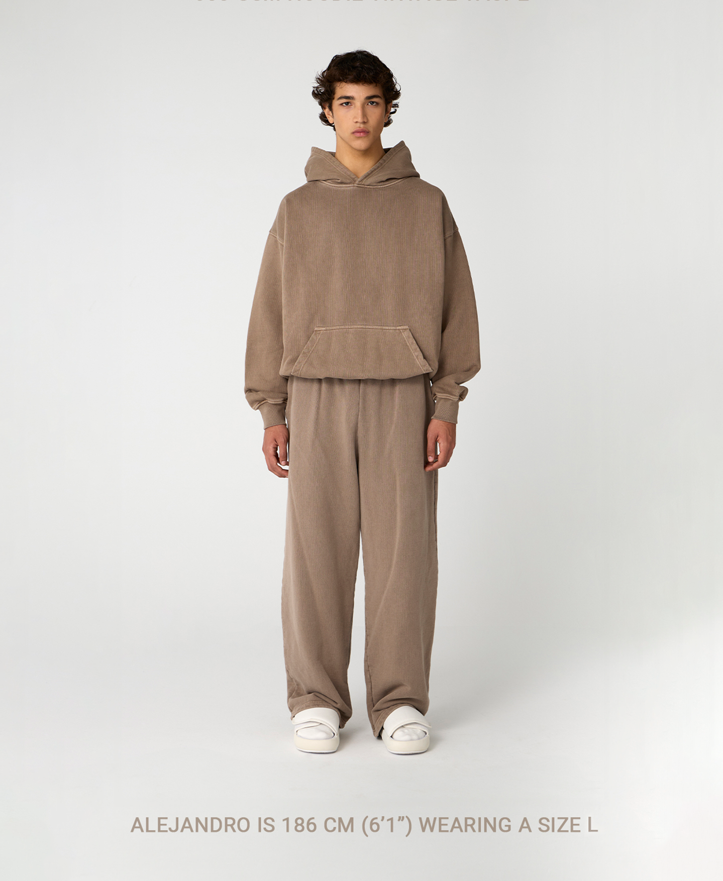 600 GSM 'Vintage Khaki' Hoodie