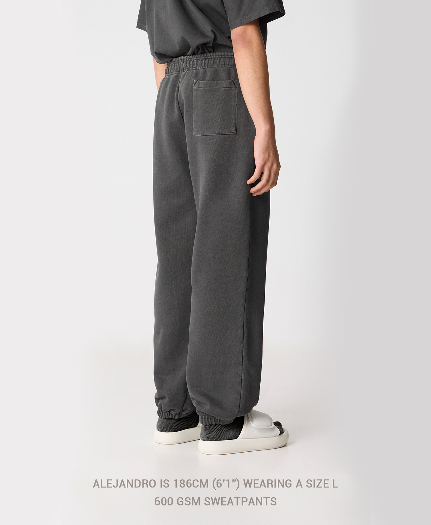 600 GSM 'Neutral Gray' Sweatpants