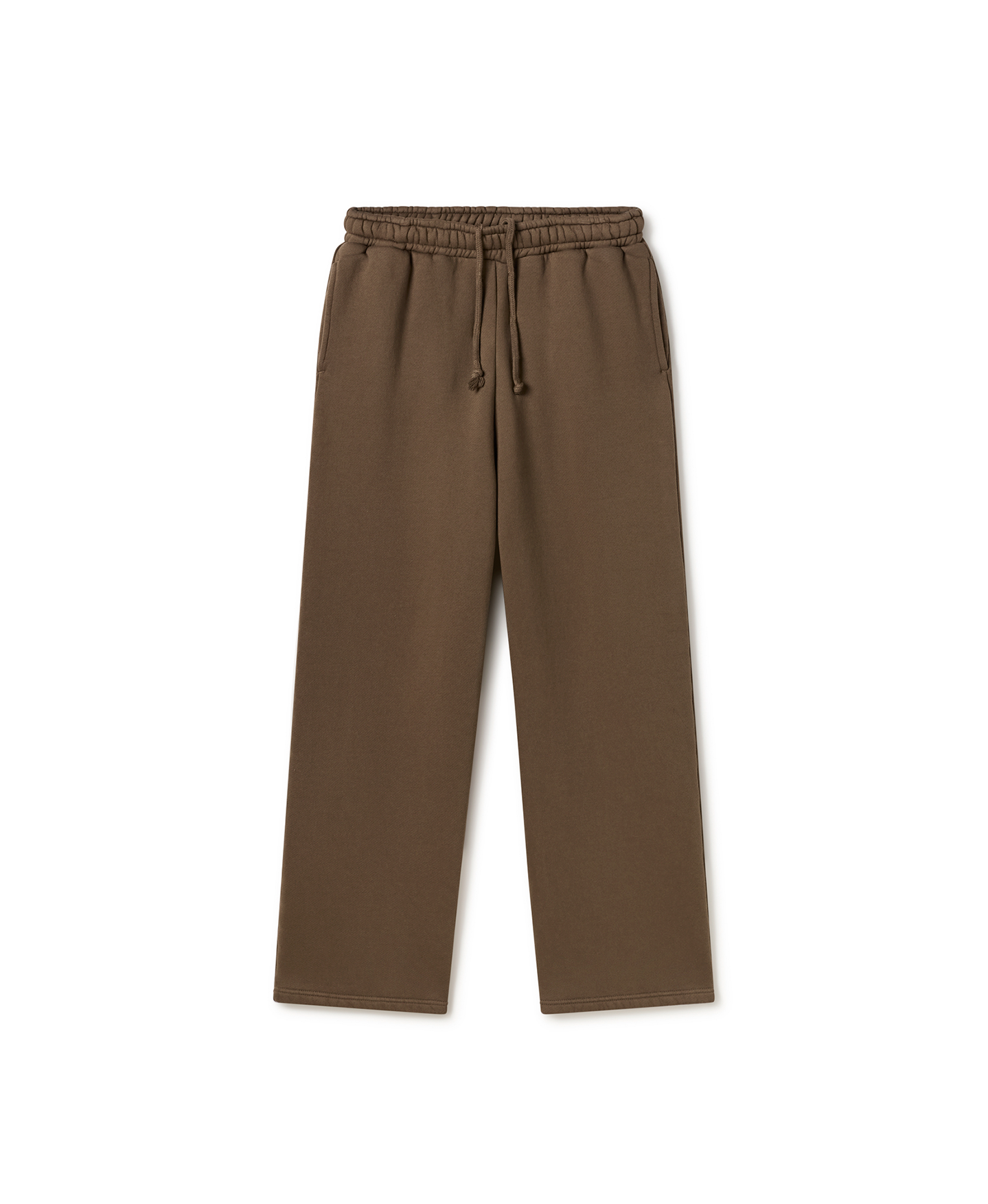 450 GSM 'Mocha Brown' Straight-leg Pants
