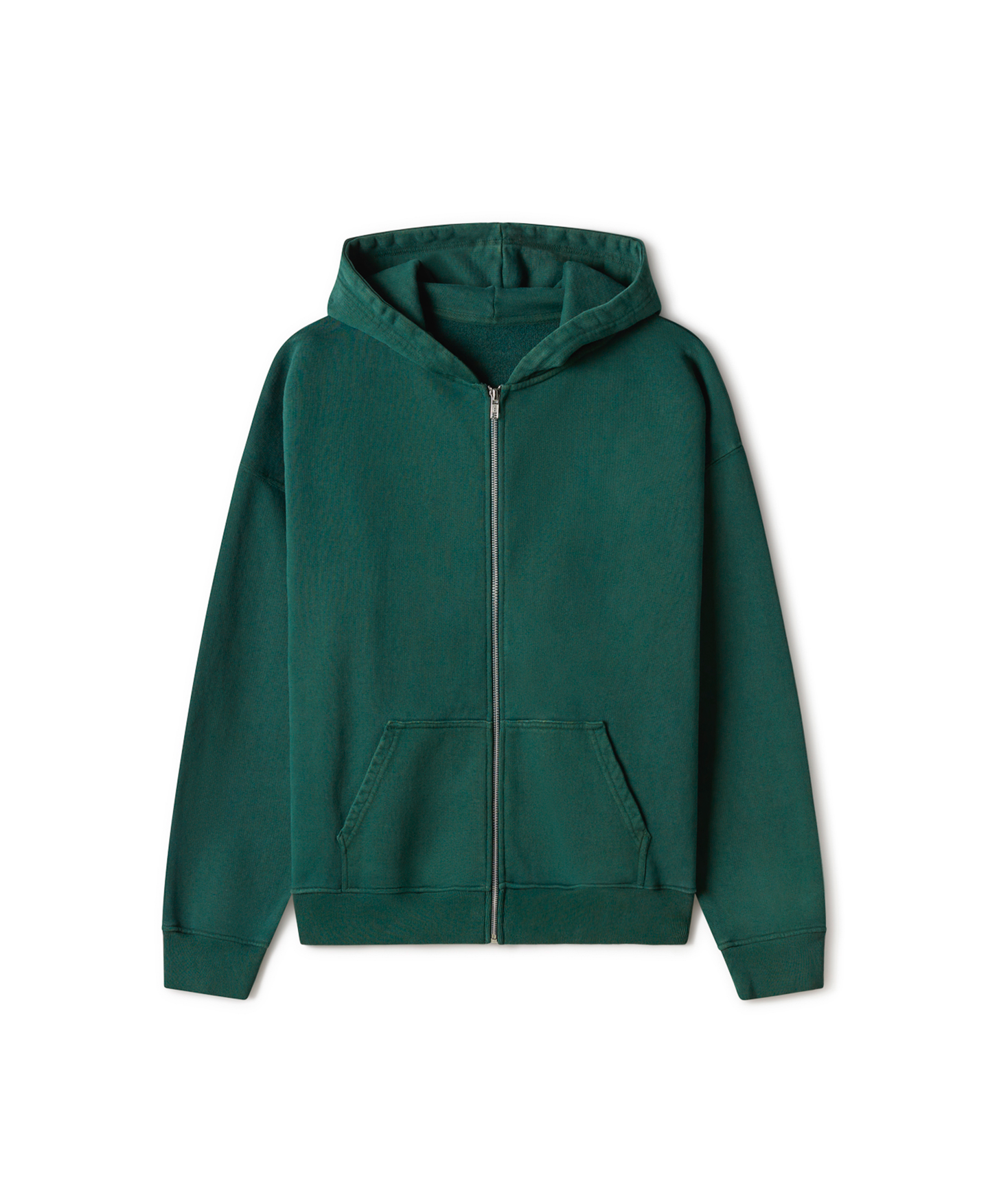 600 GSM 'British Racing Green' Zipper