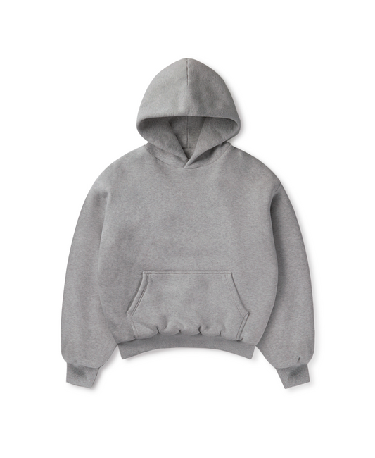 1000 GSM 'Ash Gray' Double Hoodie