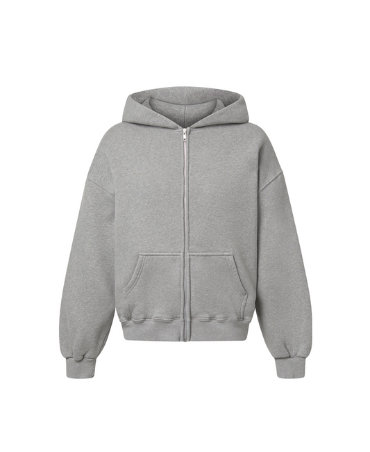 450 GSM ‘Ash Gray’ Zipper