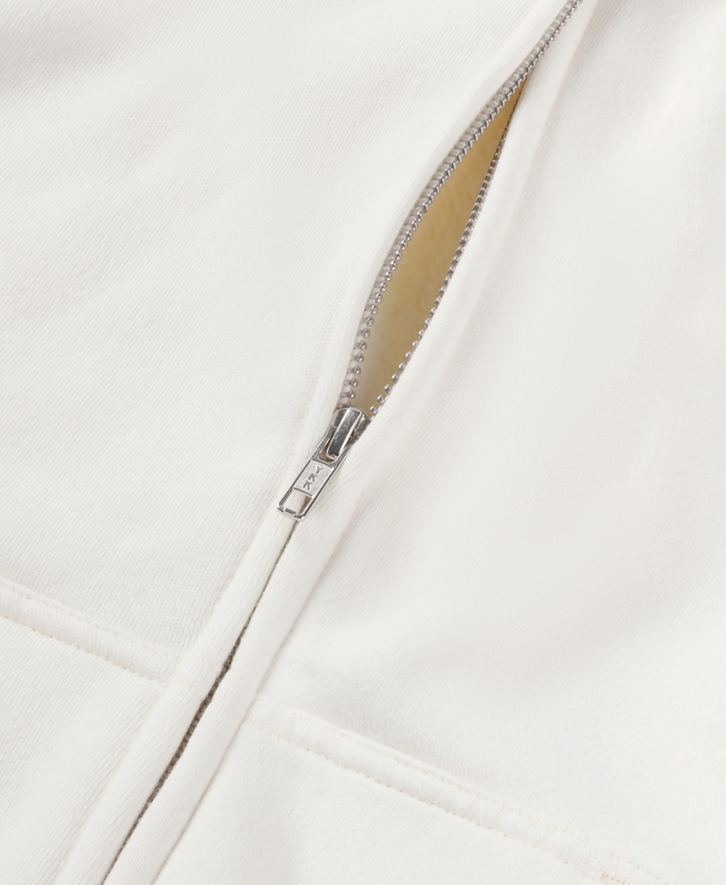 450 GSM 'Bone White' Zipper