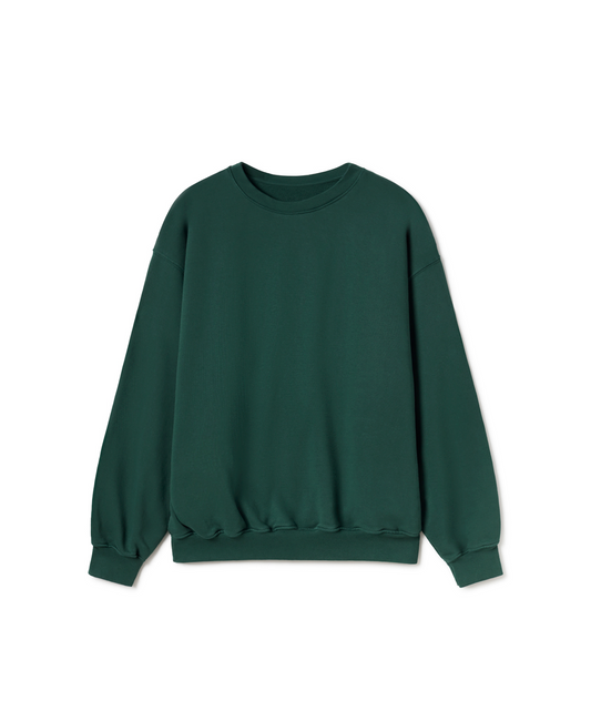 600 GSM 'British Racing Green' Crewneck