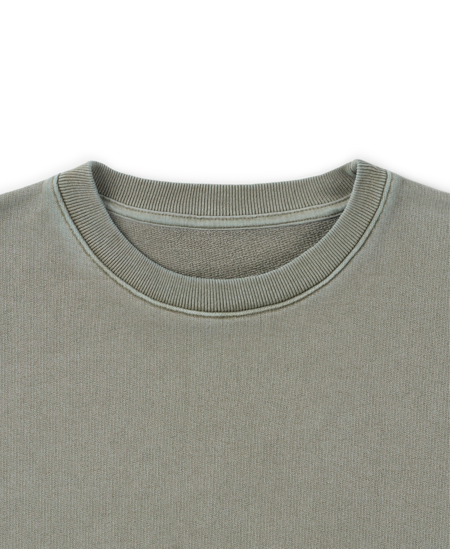 600 GSM 'Vintage Olive' Crewneck