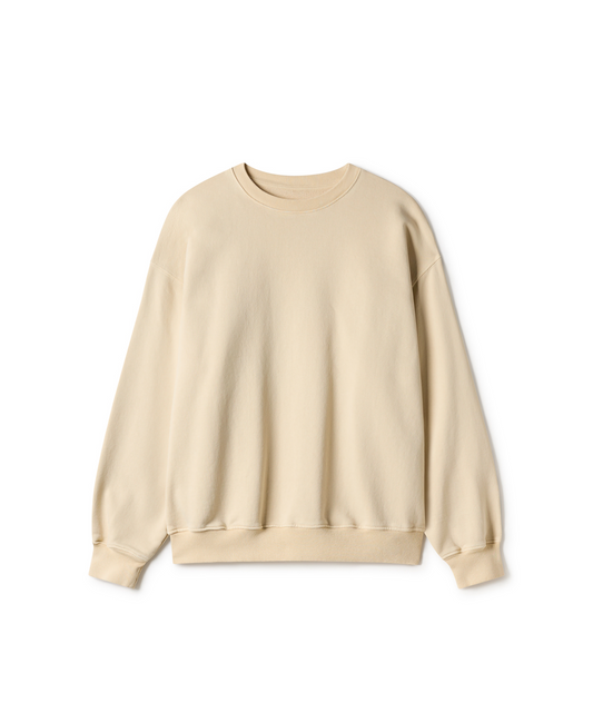 600 GSM 'Cloud Cream' Crewneck