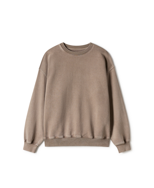 600 GSM 'Vintage Taupe' Crewneck