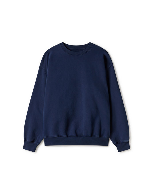 600 GSM 'Navy Blue' Crewneck