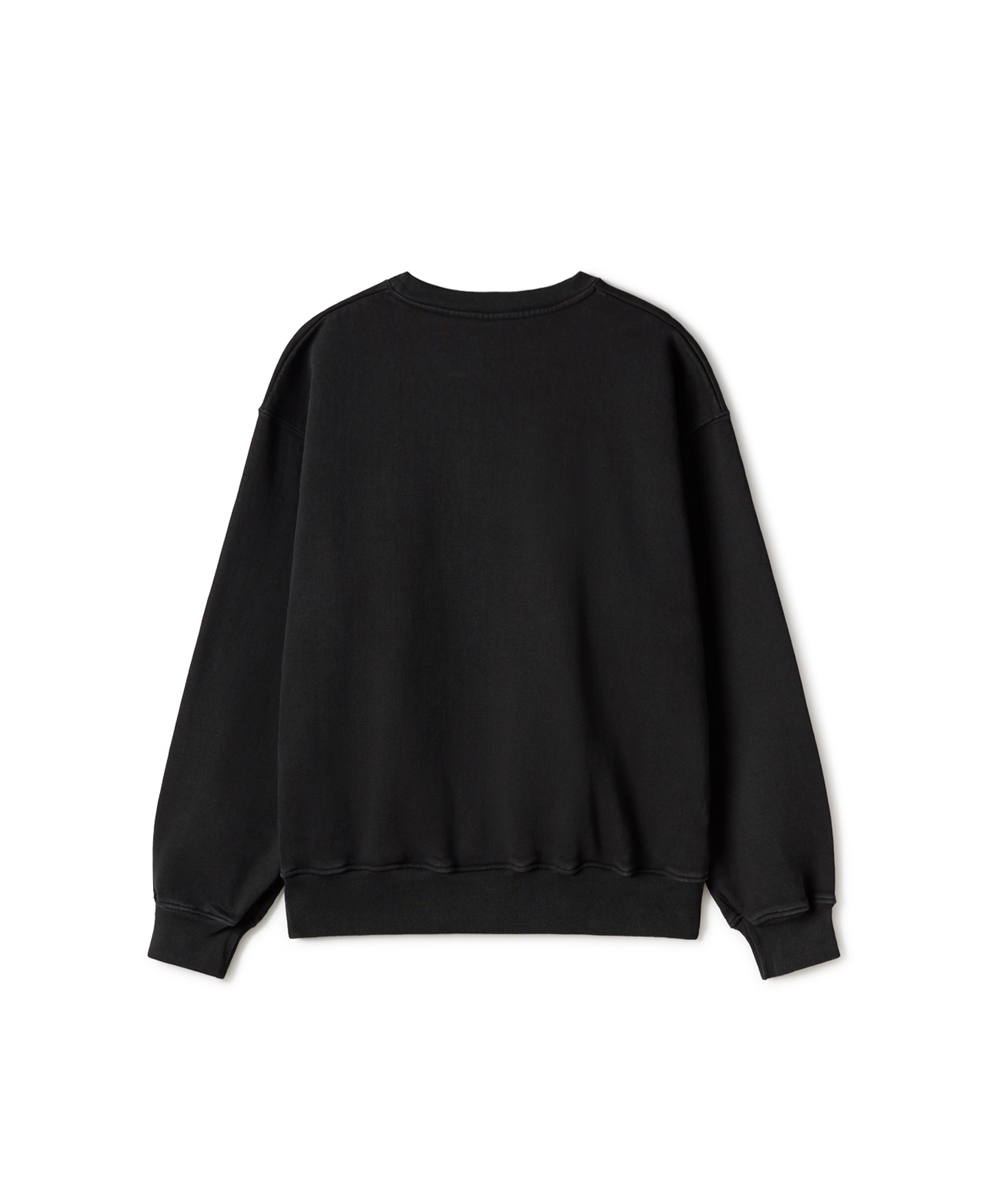 600 GSM 'Jet Black' Crewneck