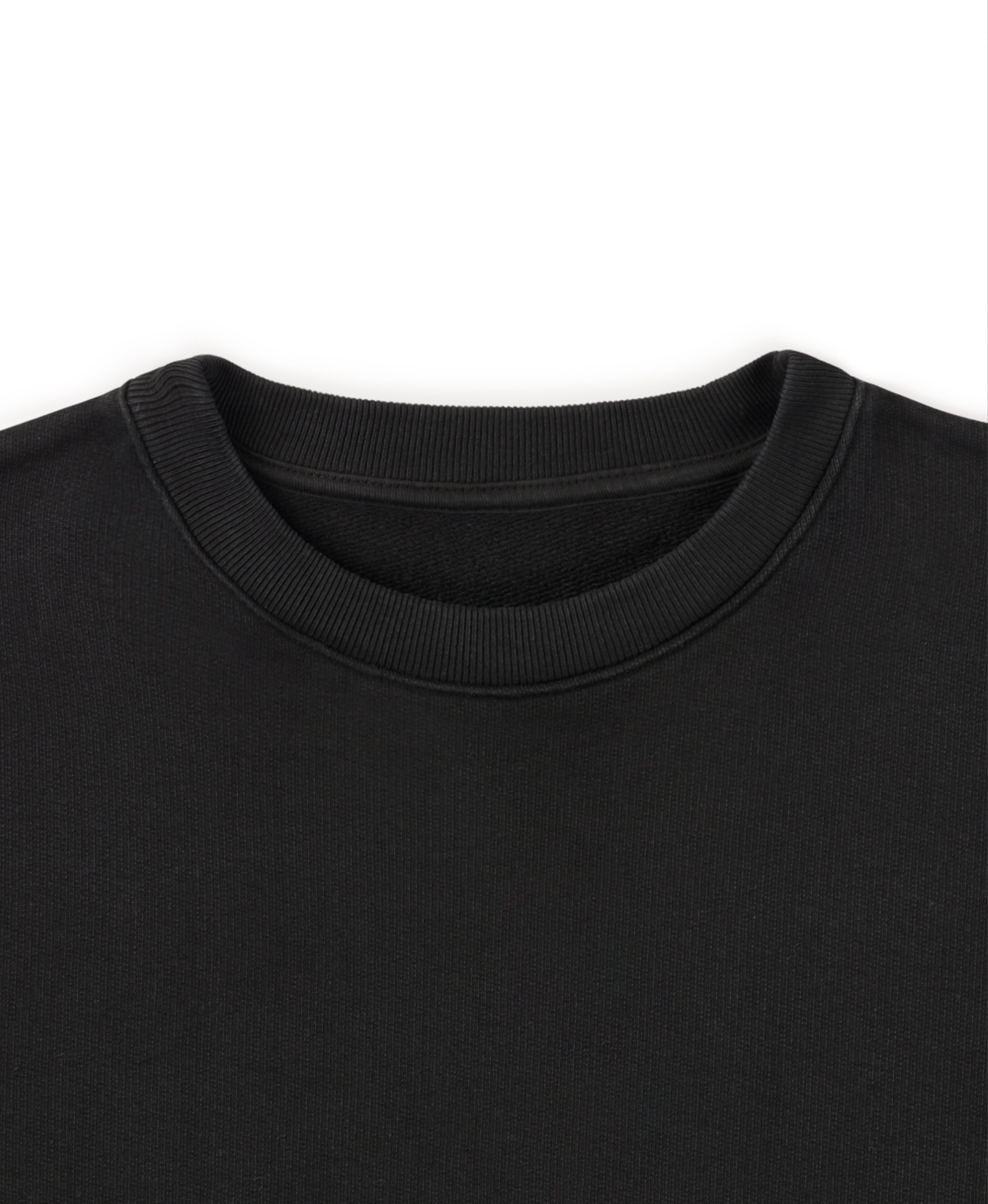 600 GSM 'Jet Black' Crewneck