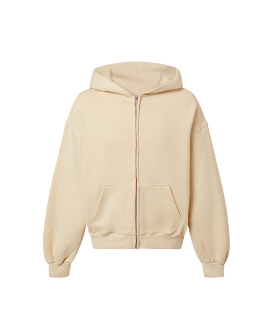 450 GSM 'Cloud Cream' Zipper