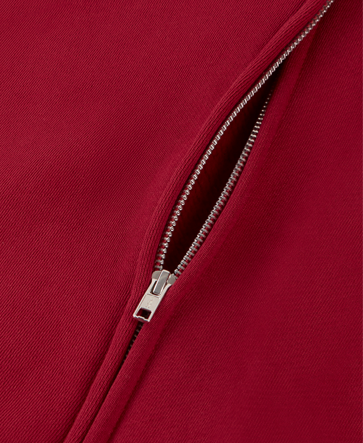 450 GSM 'Dark Red' Zipper