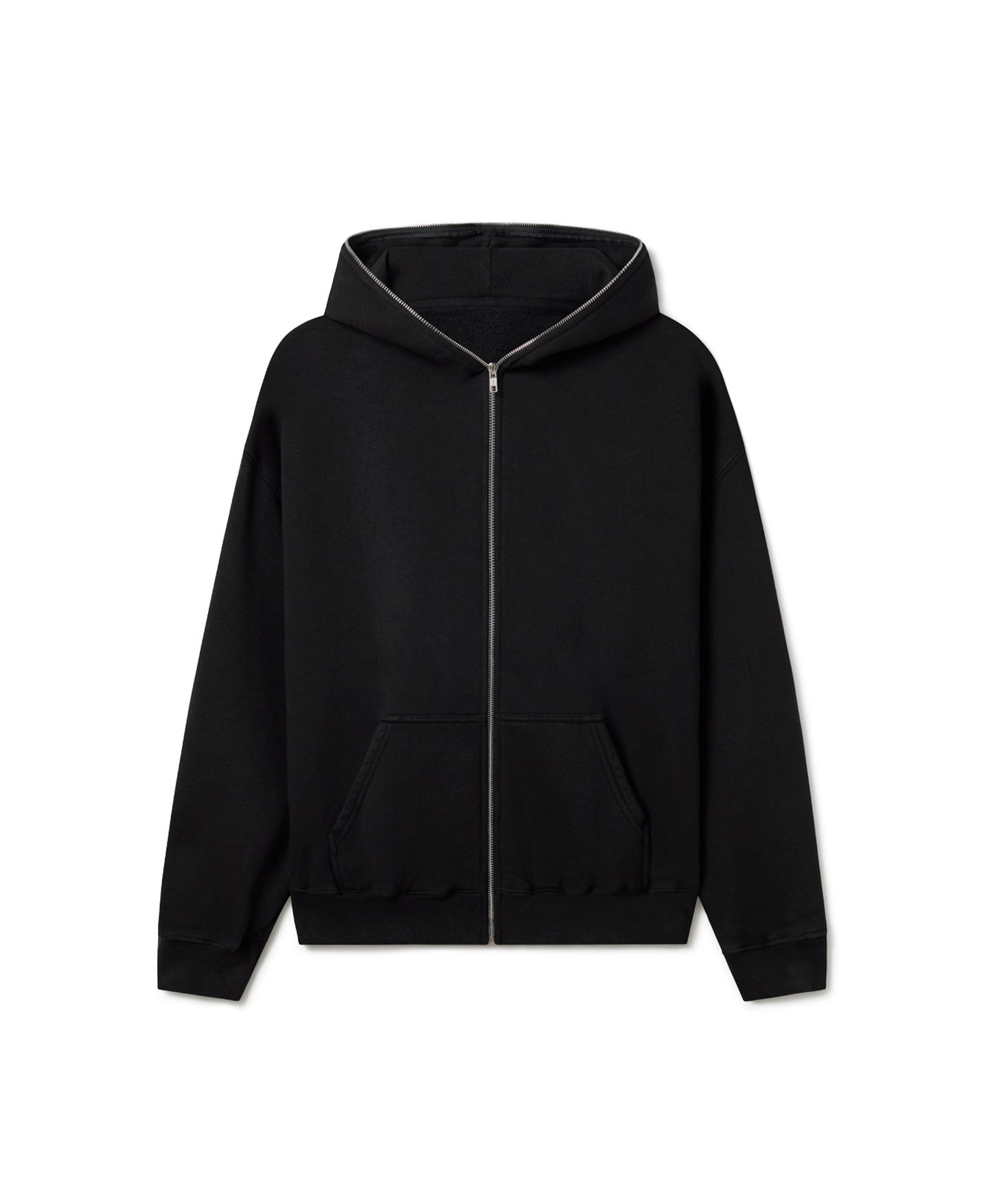 600 GSM 'Jet Black' Full-zip