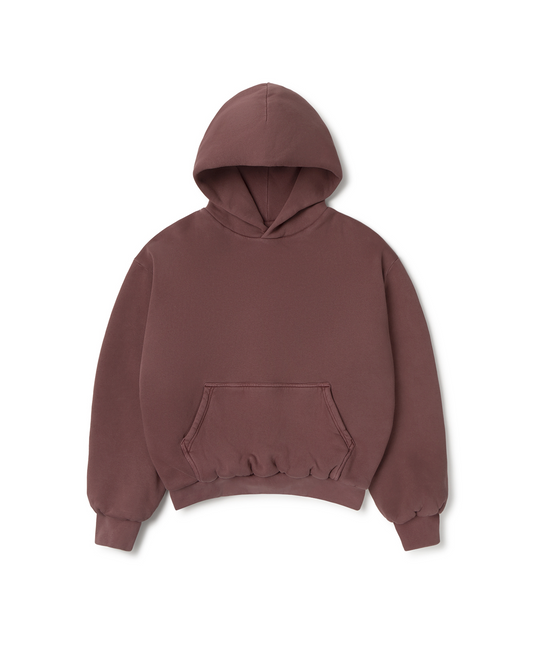 1000 GSM 'Burgundy' Double Hoodie