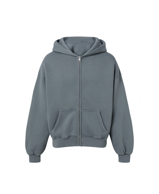 450 GSM 'Iron Gray' Zipper