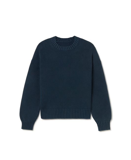7 Gauge 'Vintage Navy' Knit