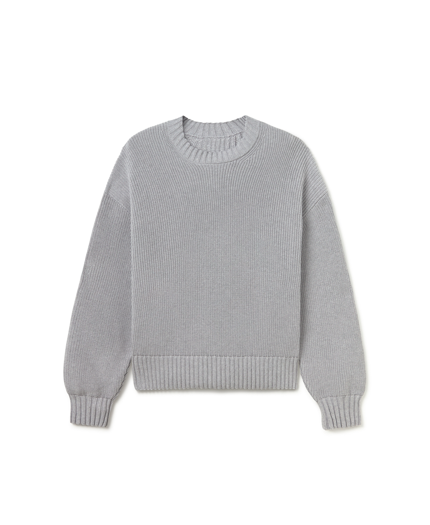 7 Gauge 'Light Heather Gray' Knit