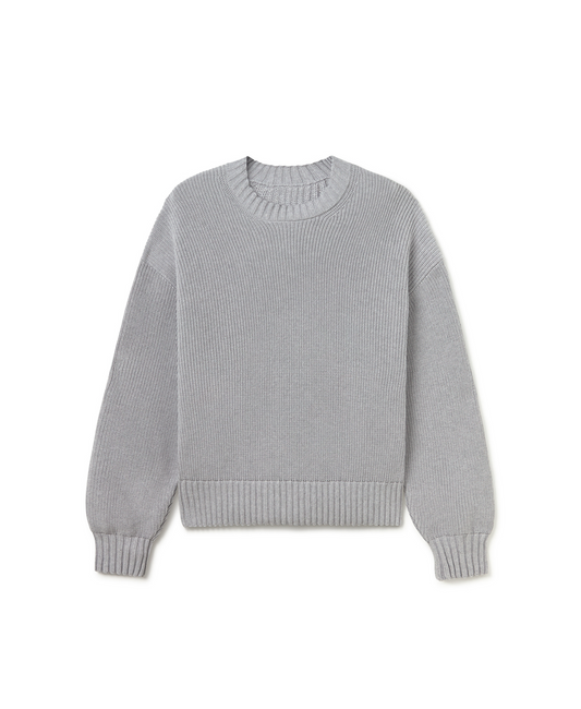 7 Gauge 'Light Heather Gray' Knit
