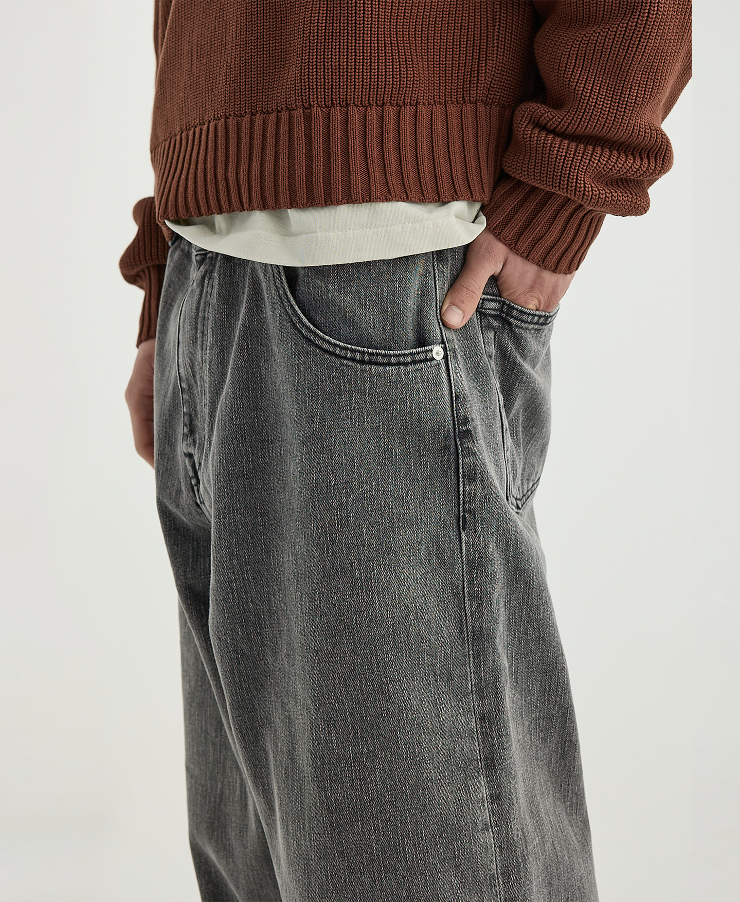 14oz 'Gray' Wash Selvedge Denim Jeans