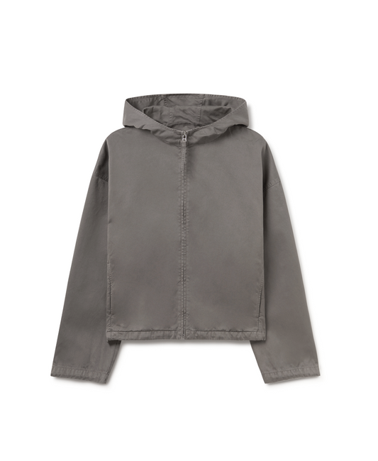 'Mud Gray' Twill Jacket