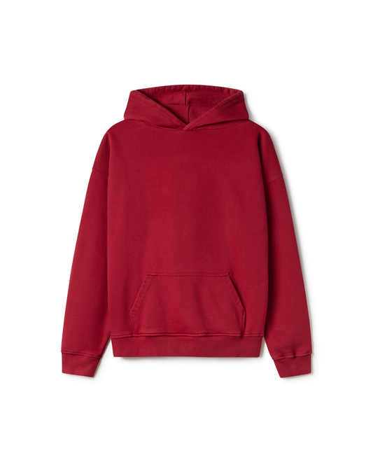 600 GSM 'Dark Red' Hoodie