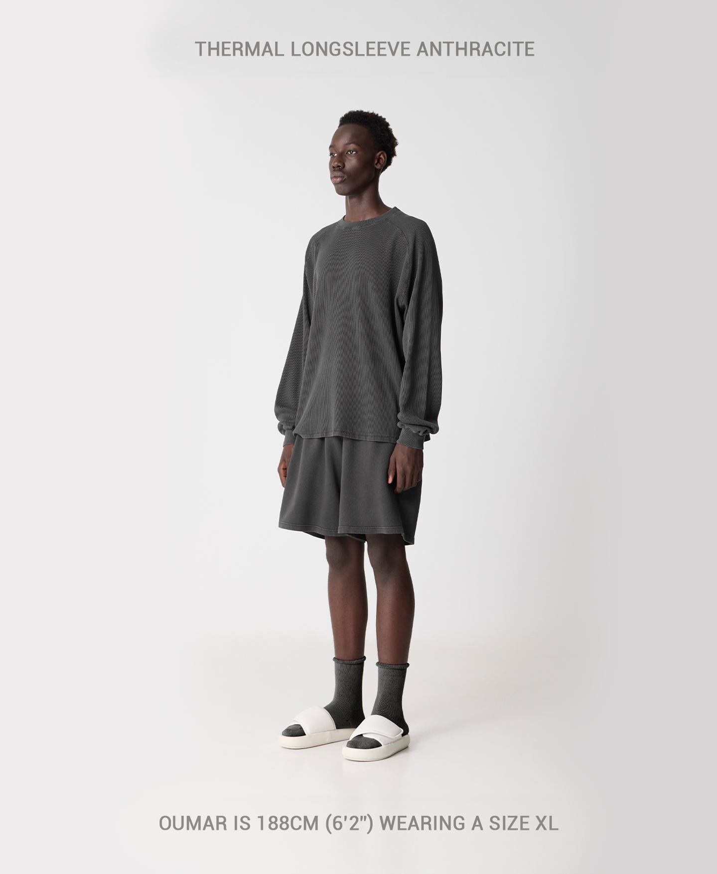 350 GSM 'Bone White' Thermal Longsleeve