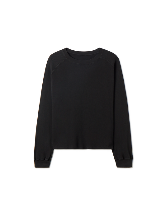 350 GSM 'Jet Black' Thermal Longsleeve