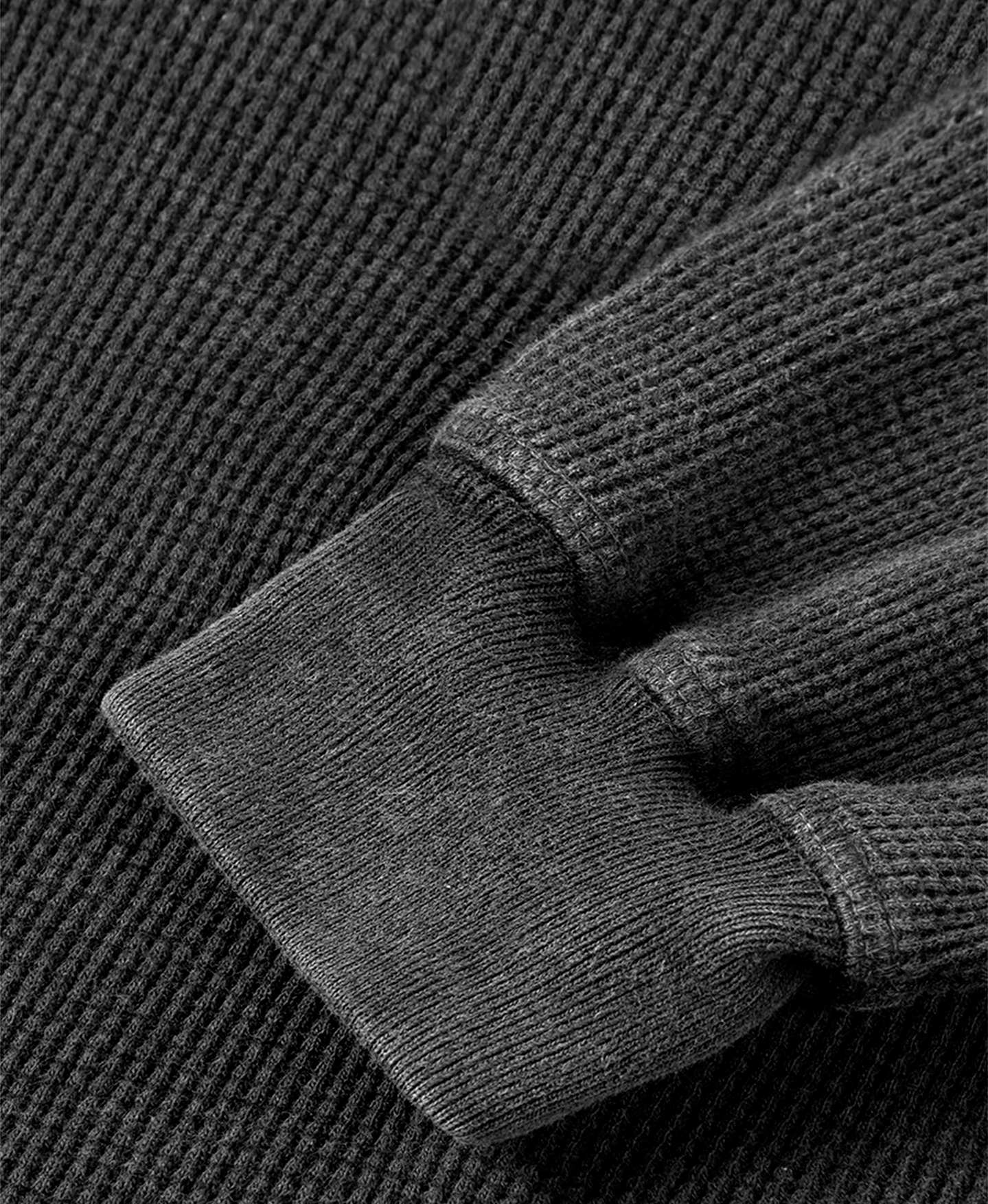 350 GSM 'Vintage Black' Thermal Longsleeve