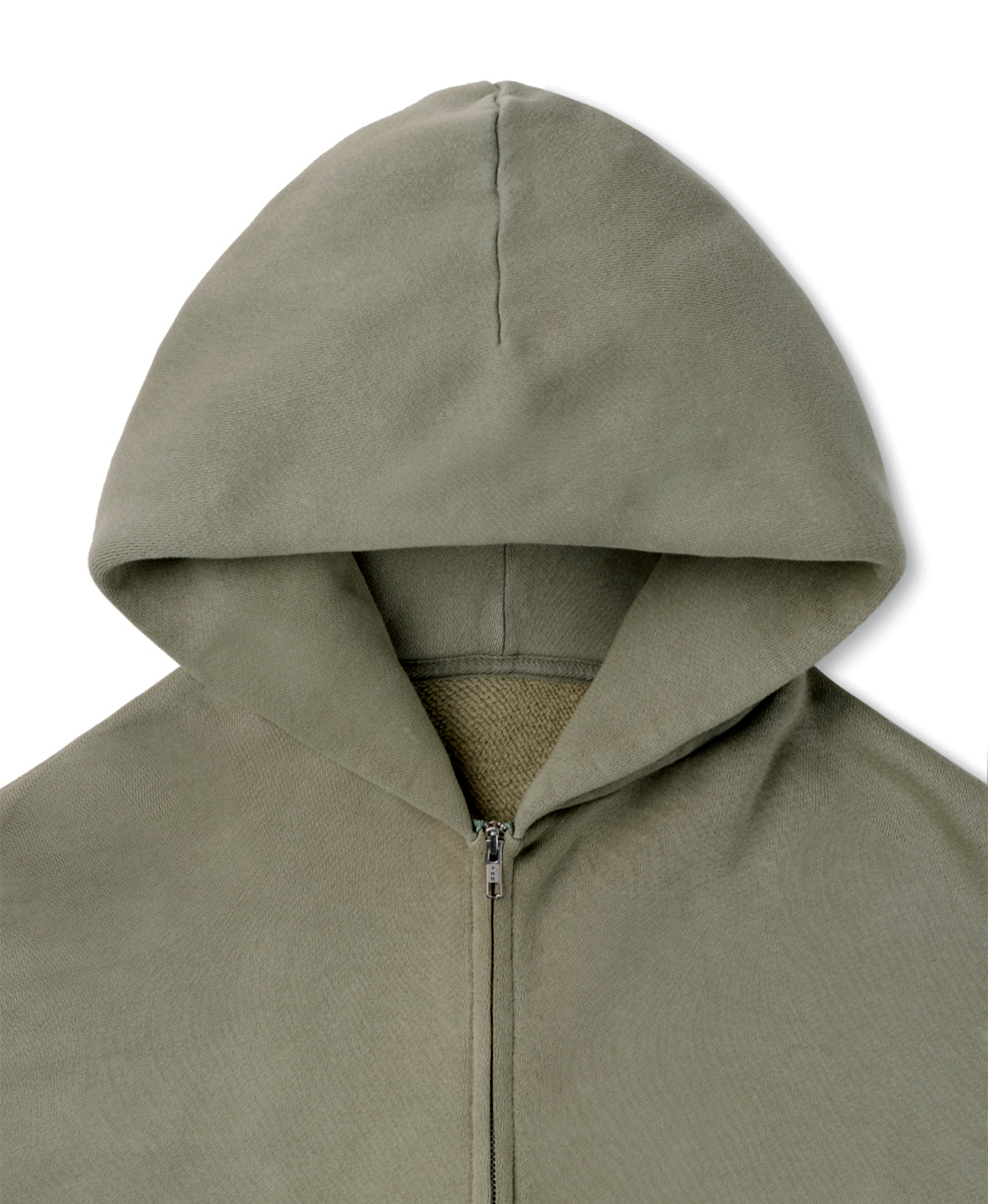 450 GSM 'Vintage Olive' Zipper