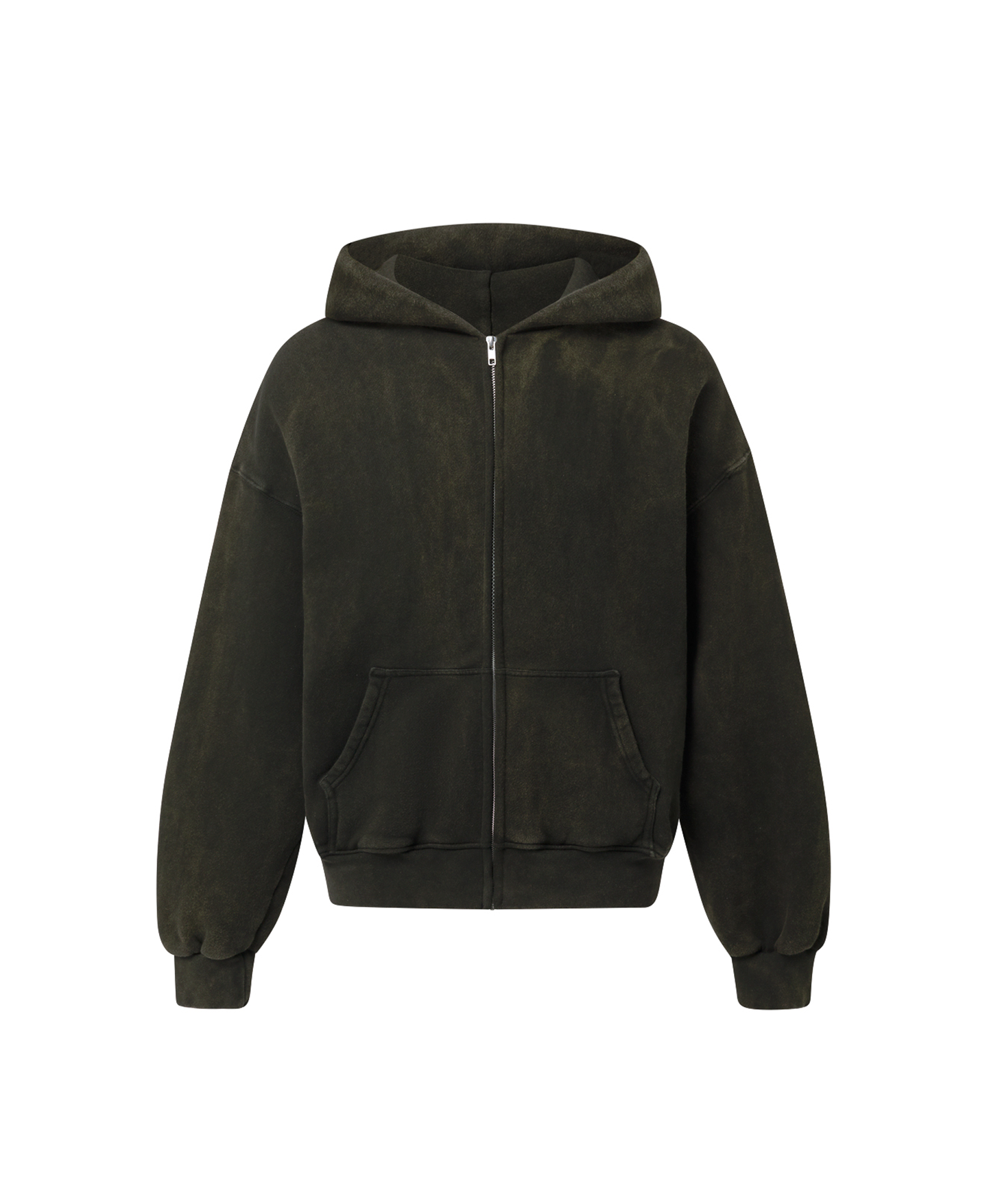 450 GSM ‘Bleach Black’ Zipper