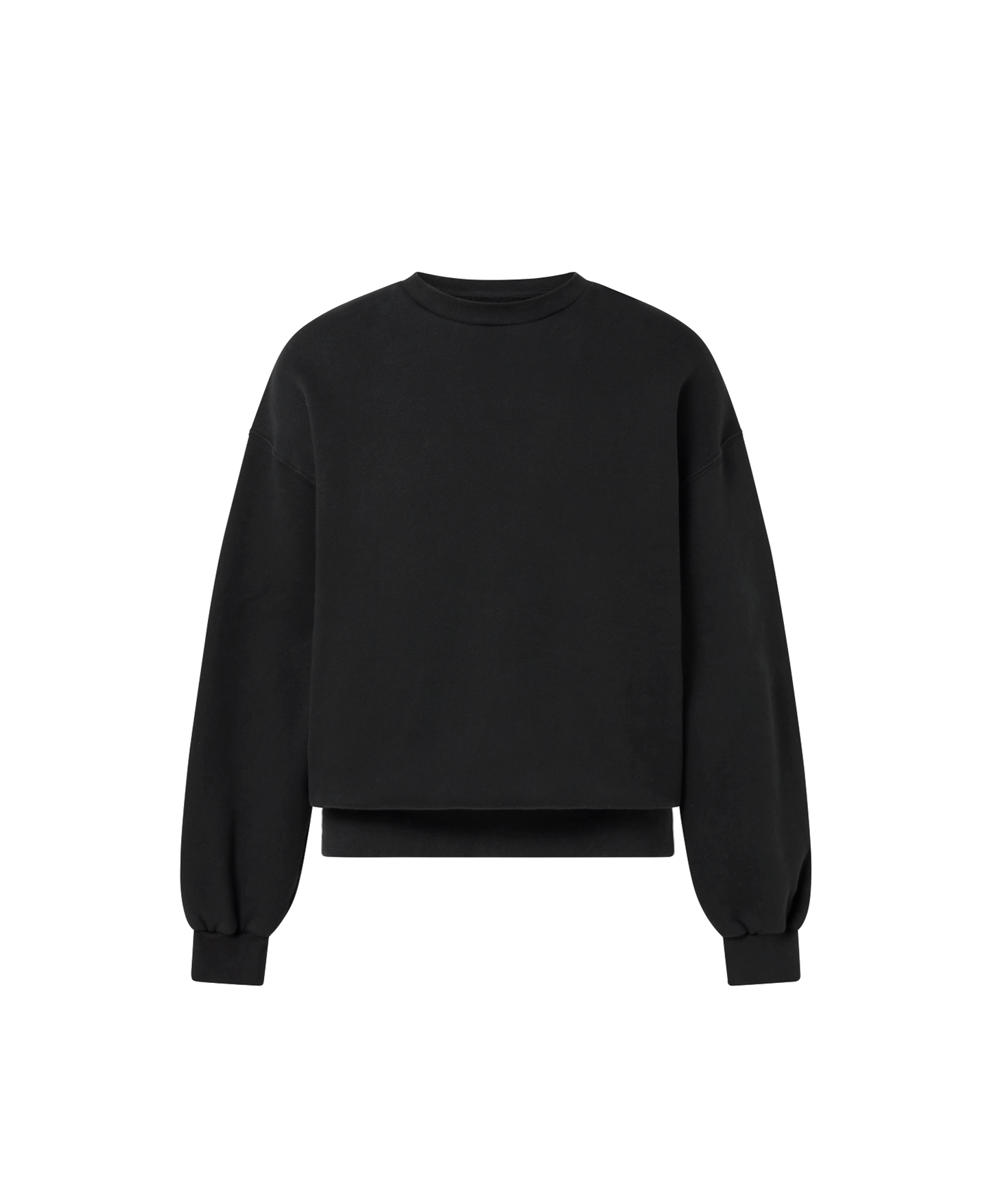 450 GSM Jet Black Crewneck Velour Garments