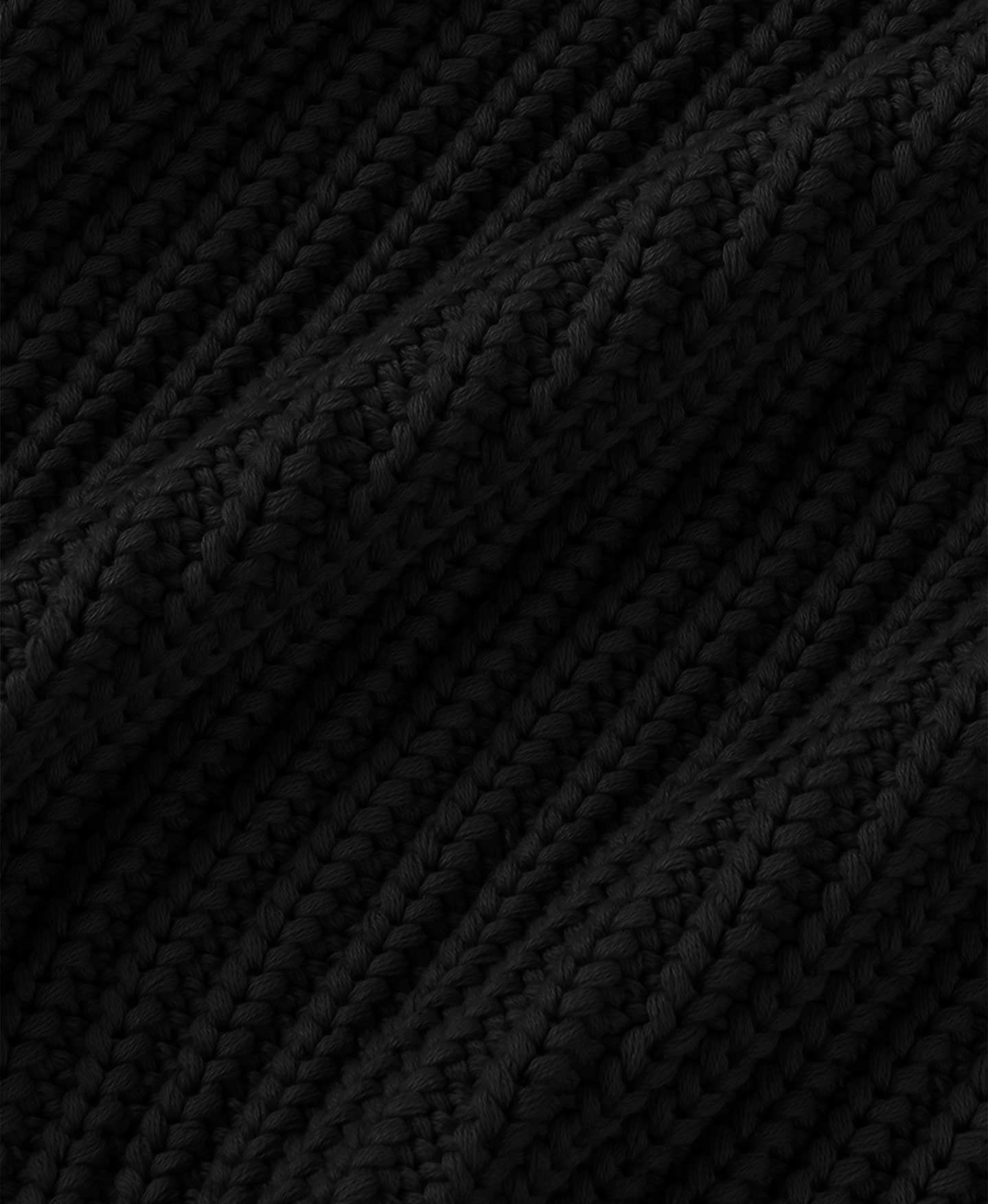 3 Gauge 'Jet Black' Knit