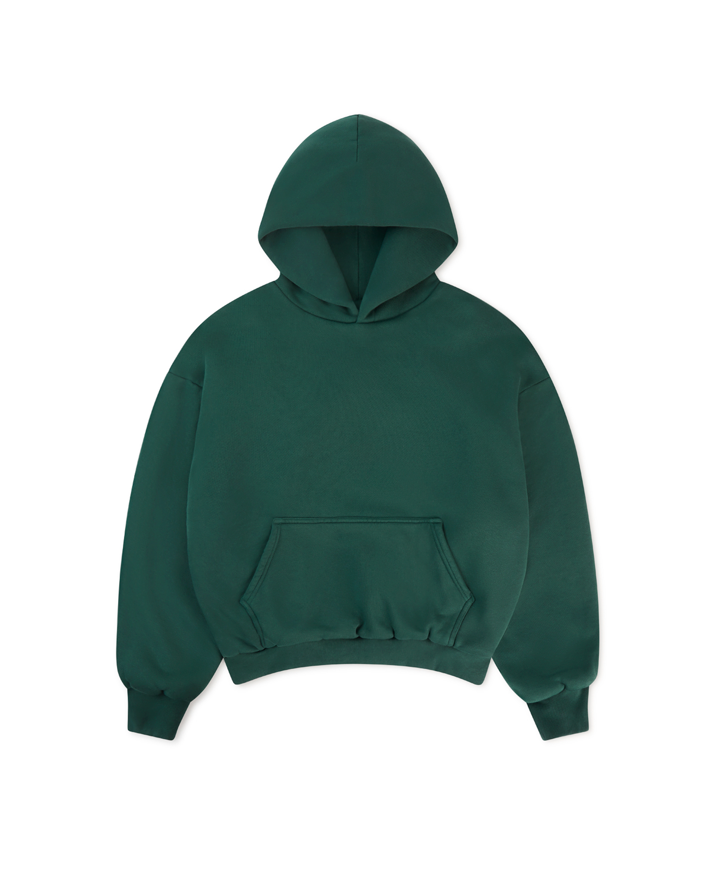 1000 GSM 'British Racing Green' Double Hoodie