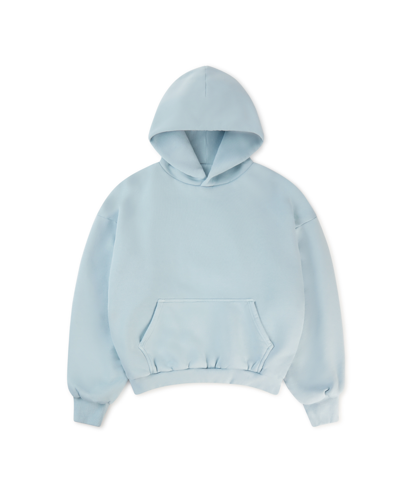 1000 GSM 'Ice Blue' Double Hoodie – Velour Garments