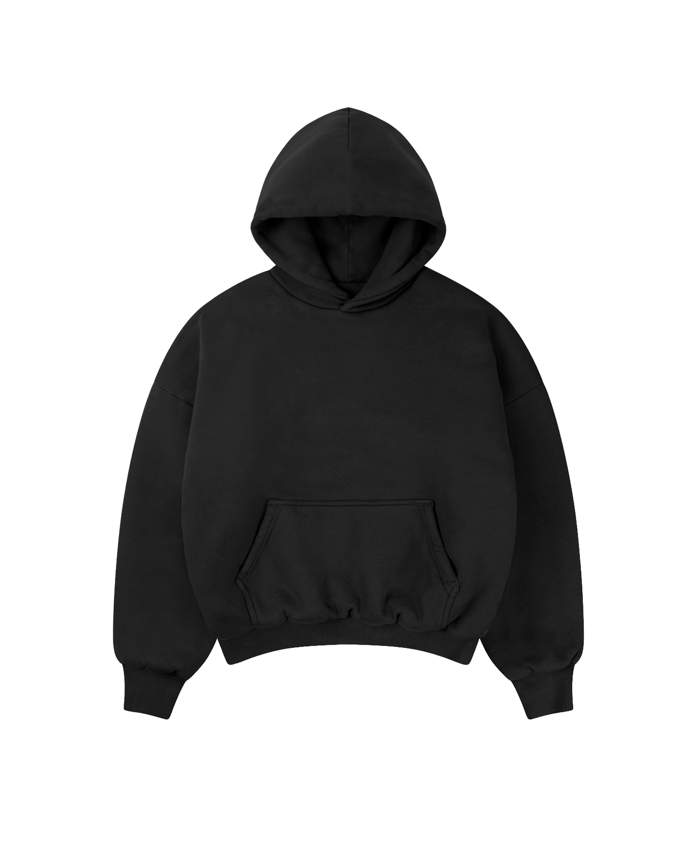 1000 GSM 'Jet Black' Double Hoodie Velour Garments — free download