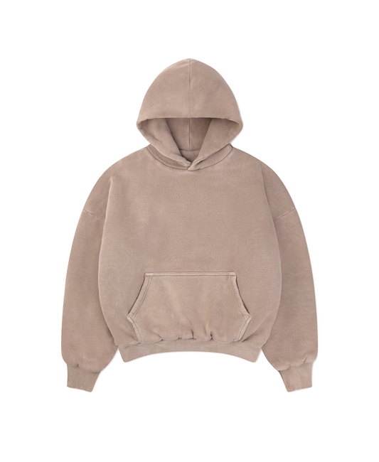 1000 GSM 'Vintage Taupe' Double Hoodie