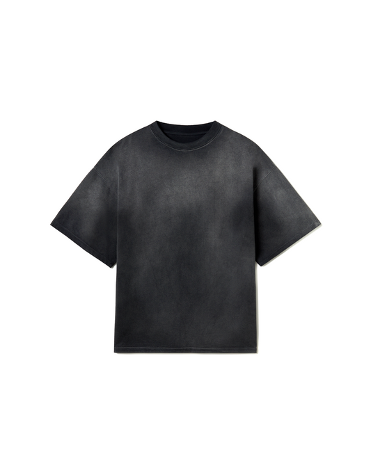 300 GSM 'Faded Black' T-Shirt