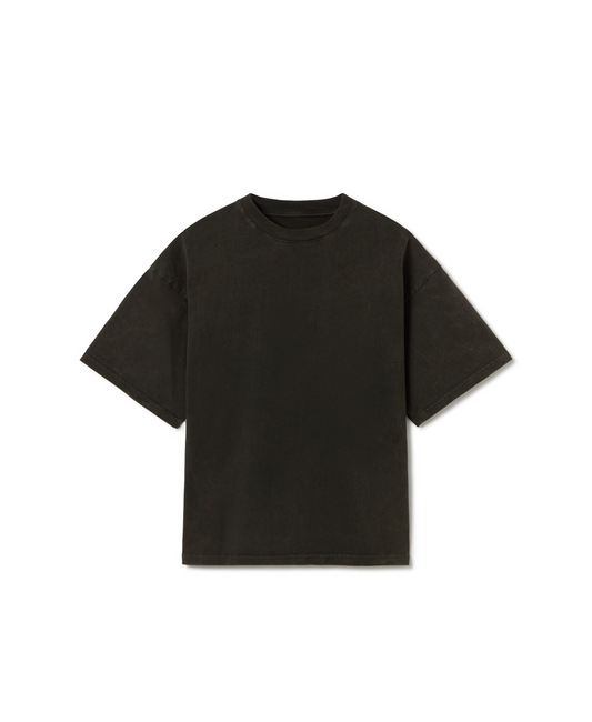 300 GSM 'Bleach Black' T-Shirt