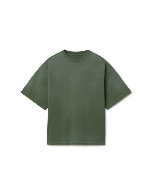 300 GSM 'Faded Olive' T-Shirt