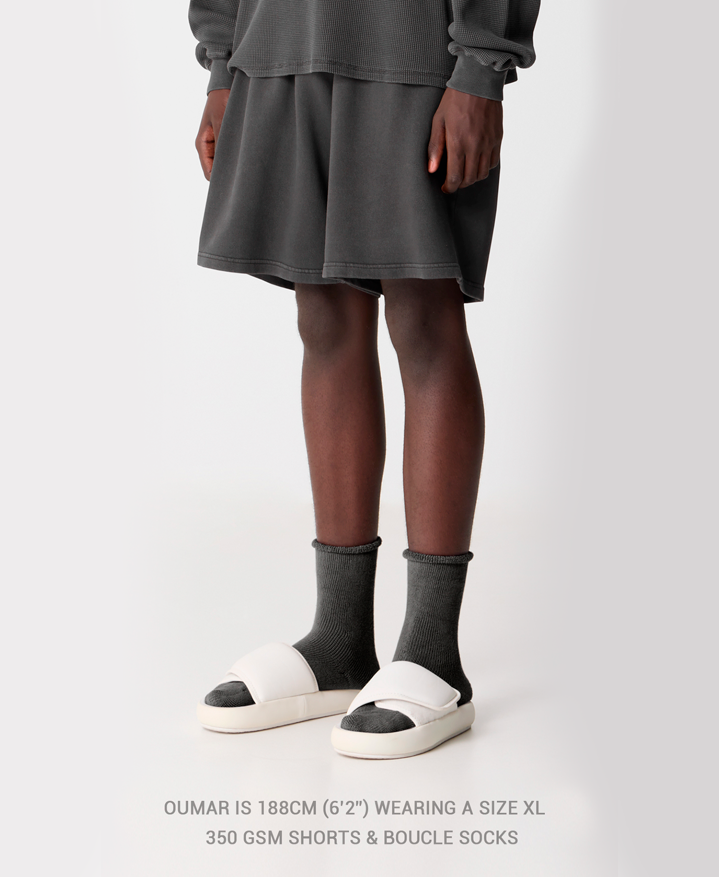 350 GSM 'Neutral Gray' Short Pants