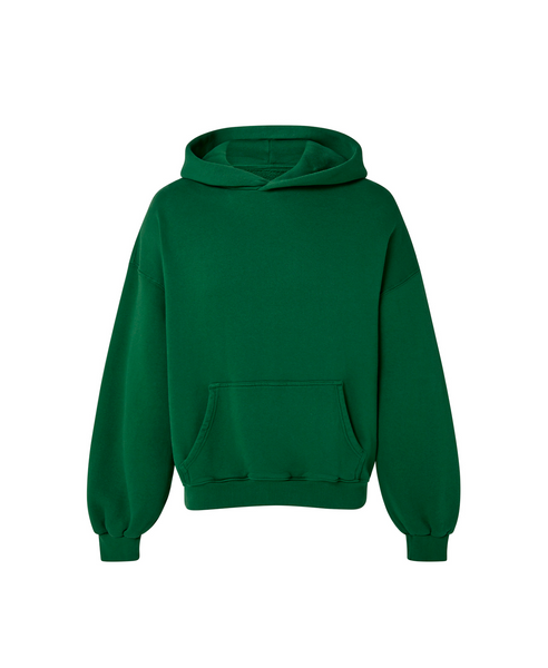 450 GSM Pine Green Hoodie Velour Garments