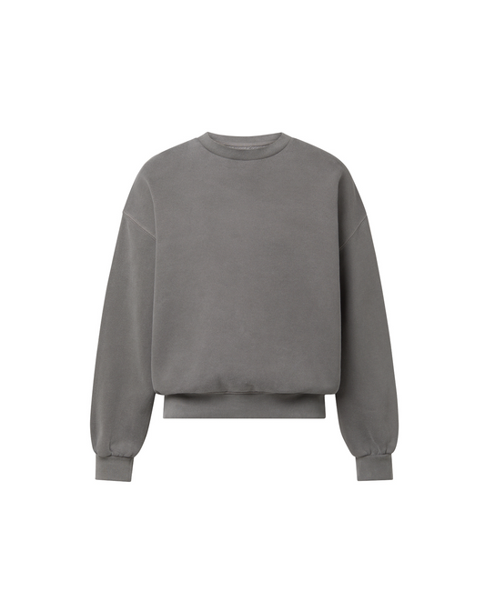450 GSM 'Mud Gray' Crewneck