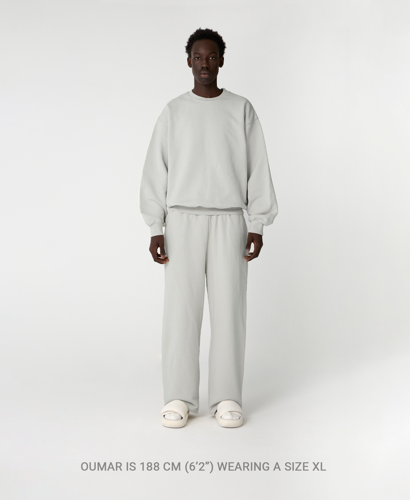 600 GSM 'Bleach Black' Crewneck