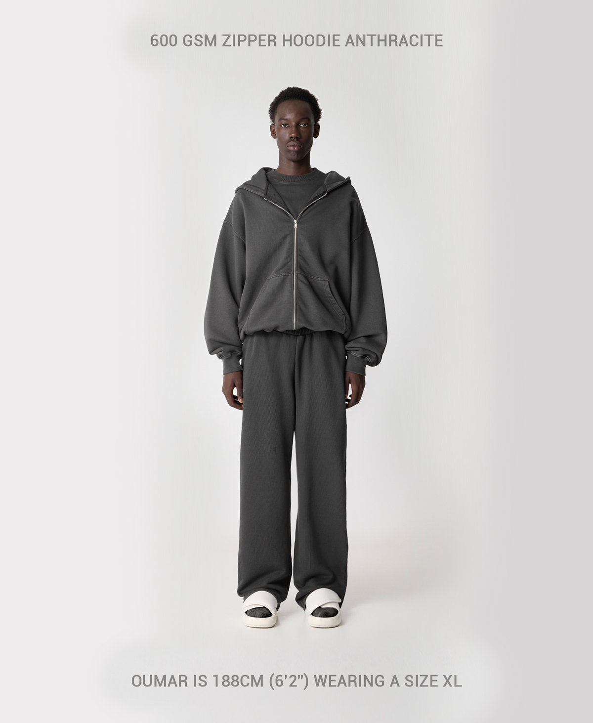 600 GSM 'Frost' Zipper