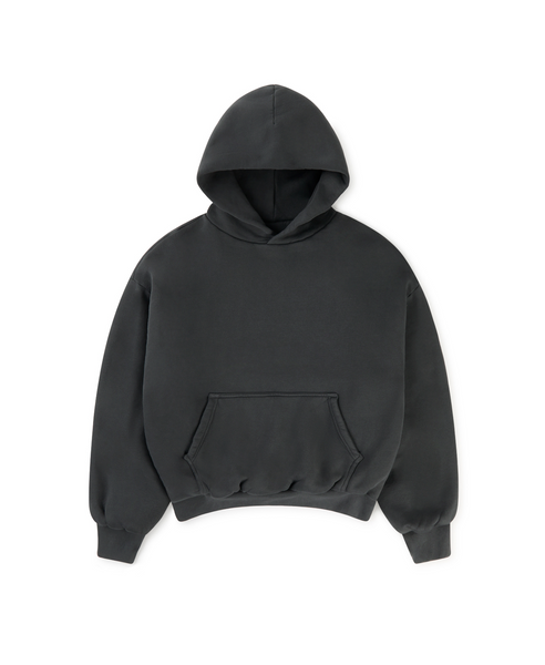 1000 GSM 'Anthracite' Double Hoodie – Velour Garments