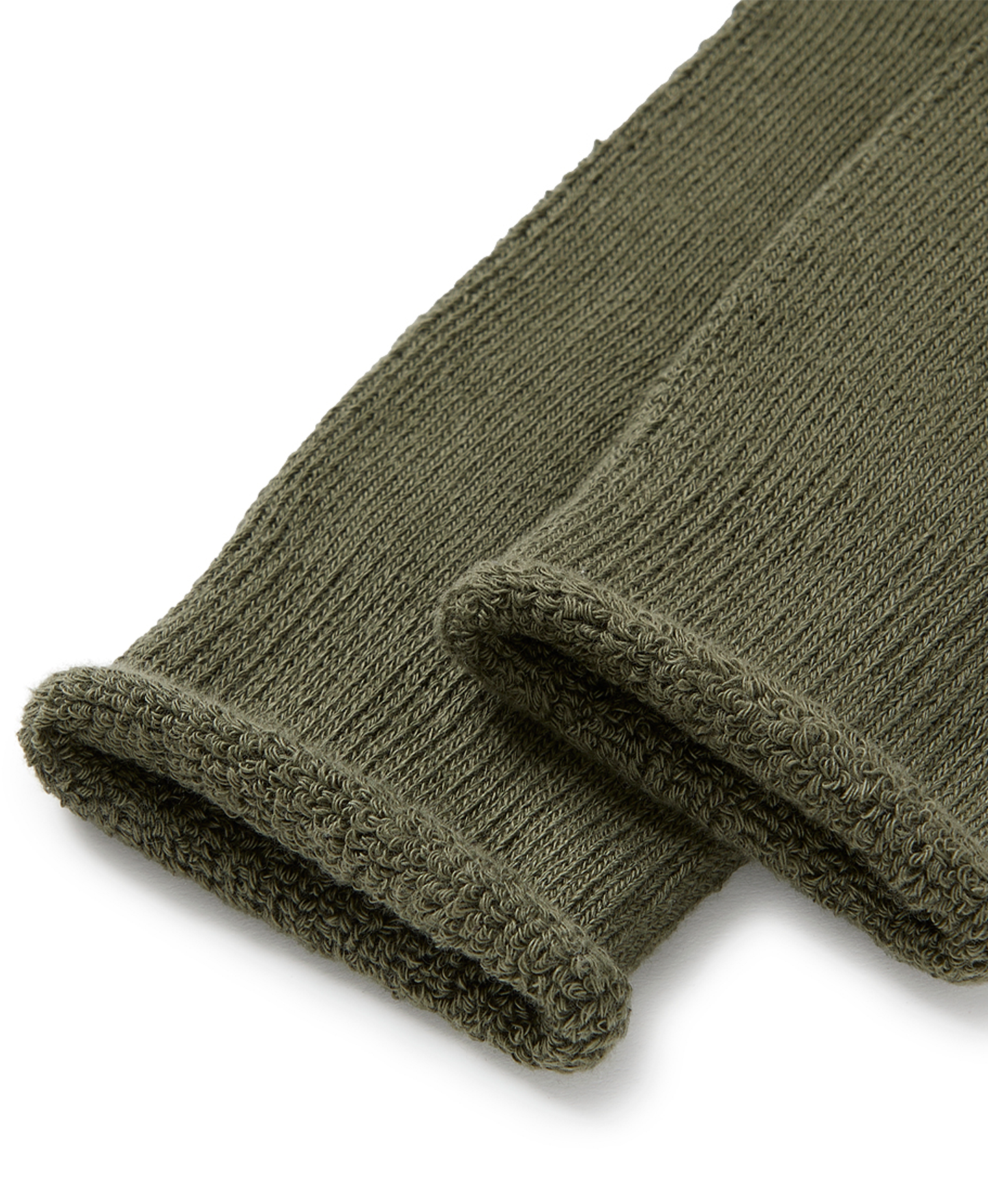 Boucle 'Army Olive' Socks