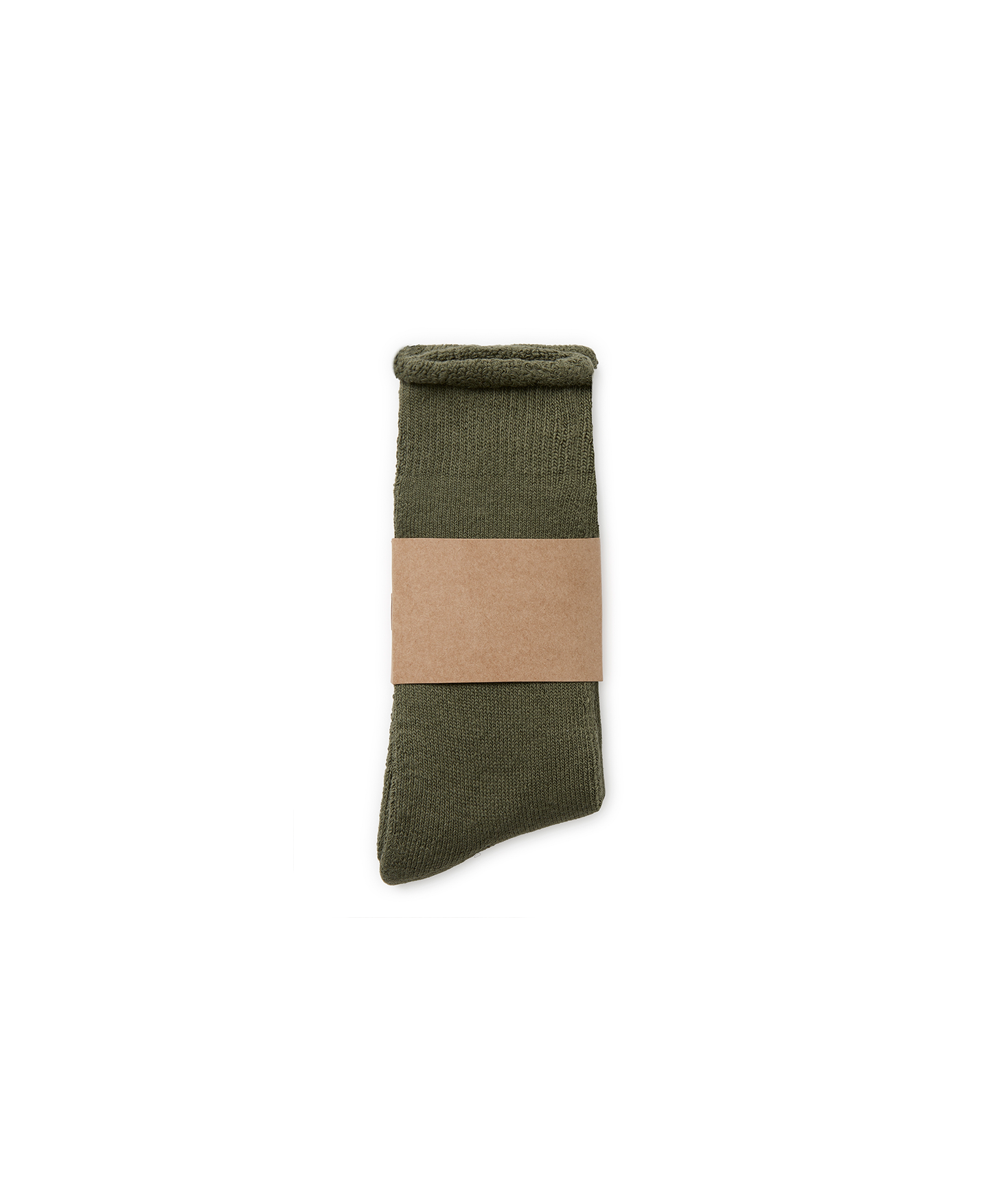 Boucle 'Army Olive' Socks