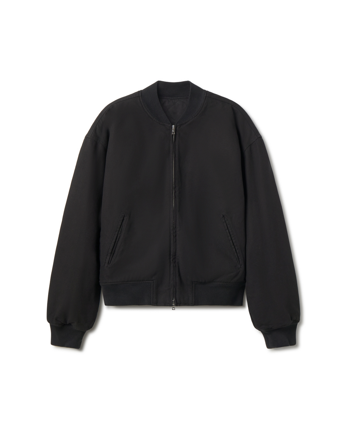 'Jet Black' Bomber Jacket